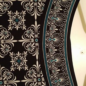 Max Edition Black/Teal/White Dress